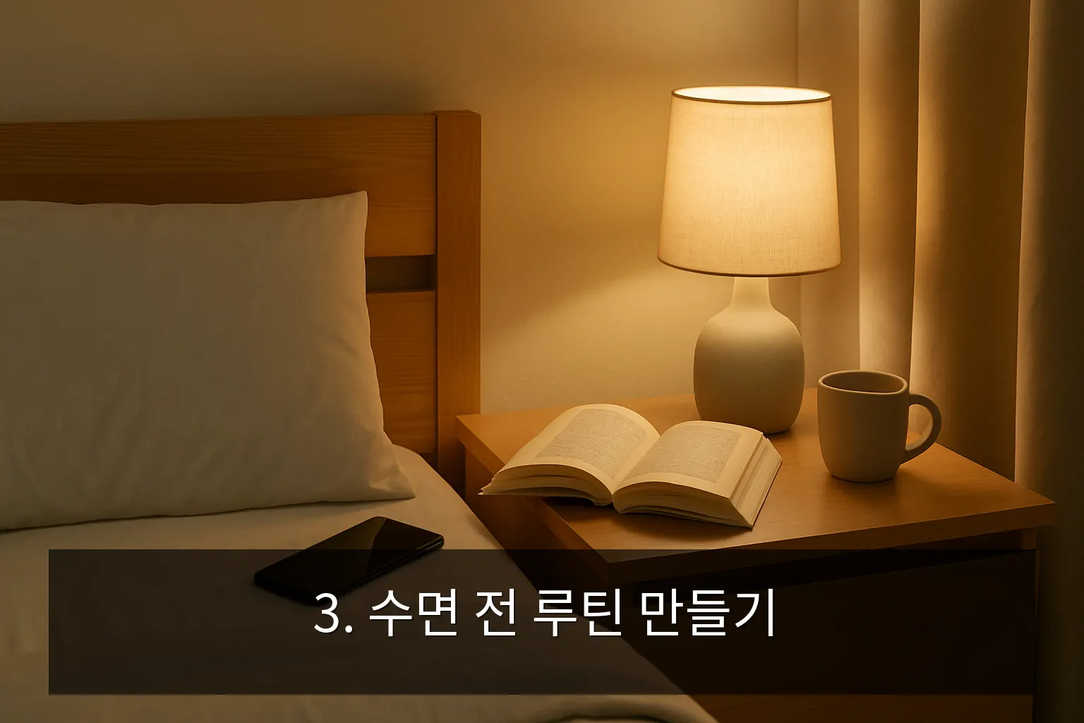 수면 습관 개선 방법 - 3. 수면 전 루틴 만들기